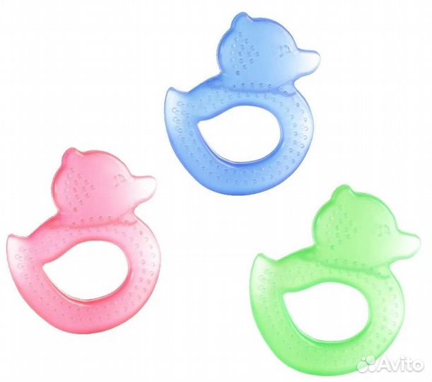 Прорезыватель для зубов новый Уточка, охлаждающий
