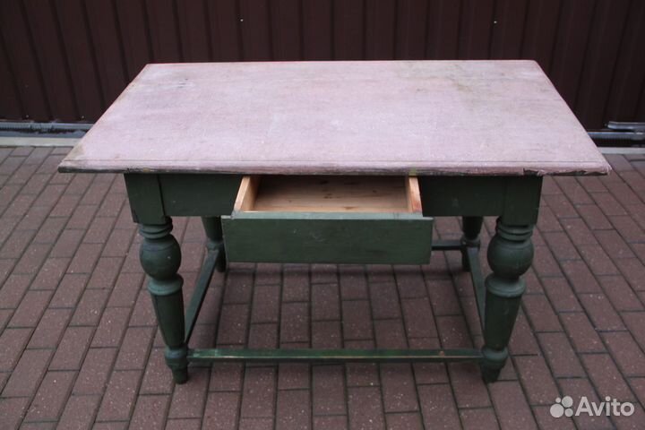 Стол столик резной письменный обеденный старинный