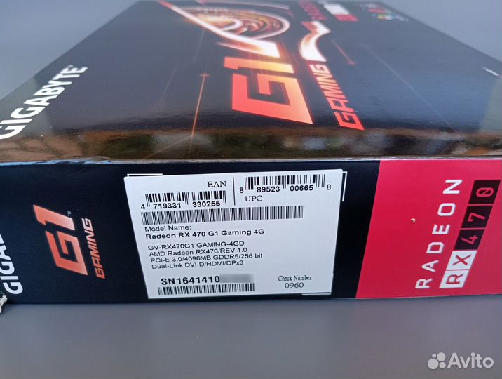 Игровая Видеокарта Gigabyte Radeon RX 470 Оригинал