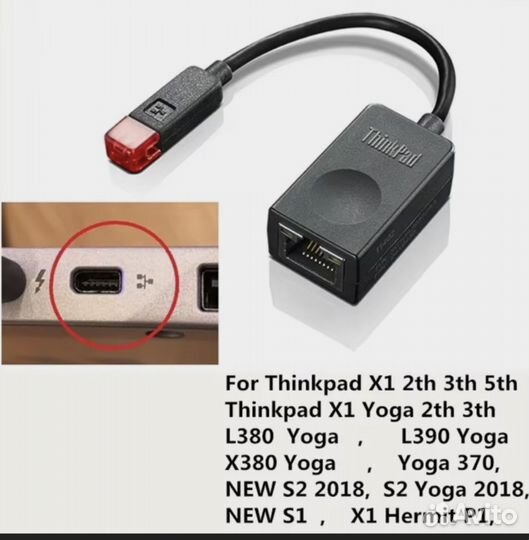 Lenovo Ethernet adapter Thinkpad X1, Yoga