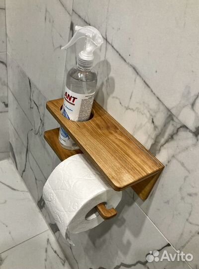 Полка для ванной держатель для туалетной бумаги