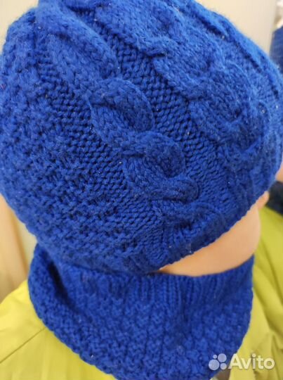 Шапка и снуд д/мальчика 3-6 лет