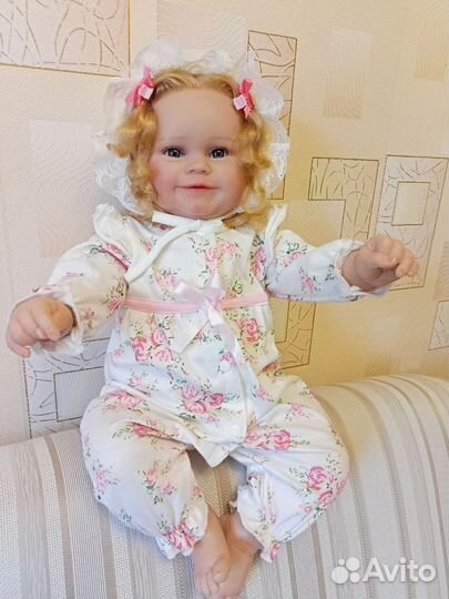 Кукла Реборн 60см., Коляска для кукол (новая)