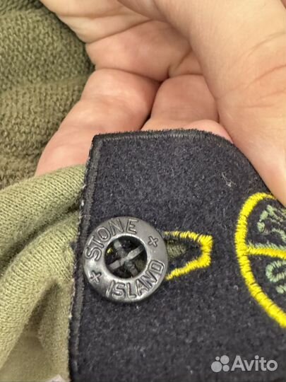 Зип худи stone island зеленый