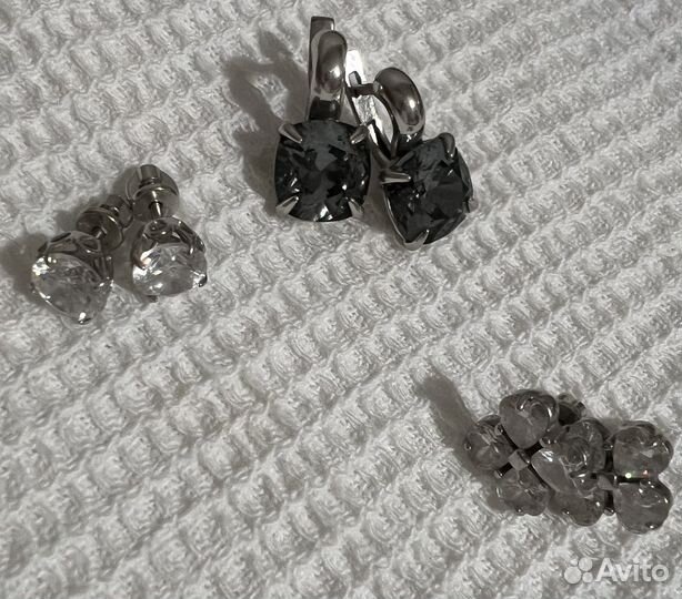 Серьги серебро