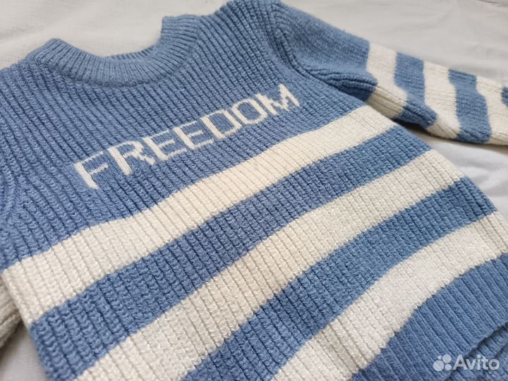 Вязаный костюм для мальчика 80-86