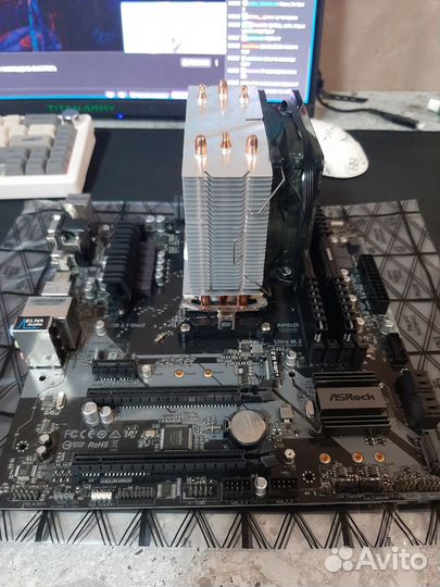 Комплект ASRock B450 PRO4-F+Ryzen 2600+16gb+Кулер