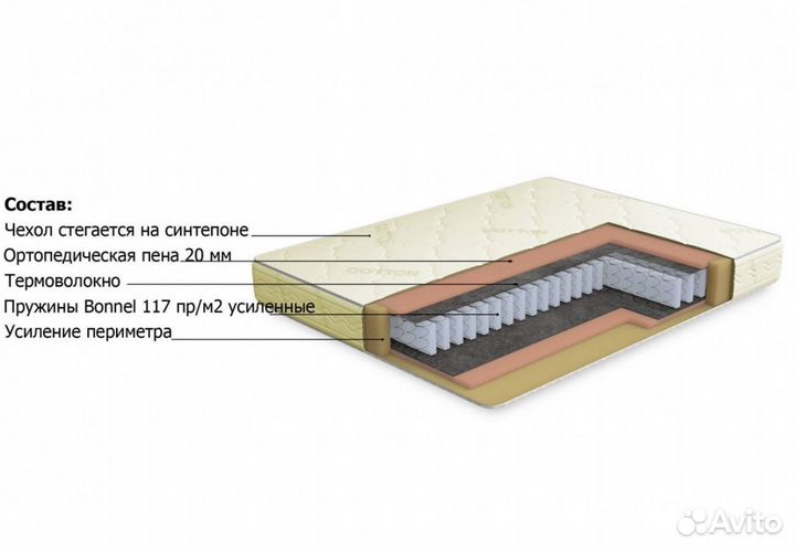 Матрас Классик-Оптима 90х200