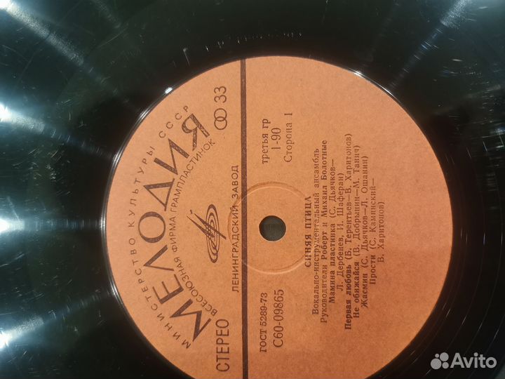 Виниловая пластинка Синяя птица