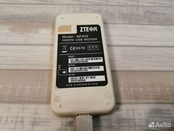 Модем 3G Билайн ZTE mf622 usb