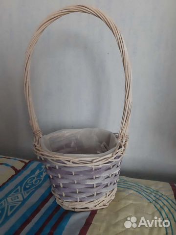 Корзина плетеная для подарков и хранения