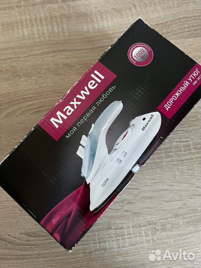Утюг дорожный maxwel новый