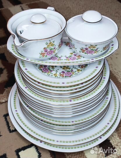 Чайно-столов сервиз Henneberg Германия на 6 персон