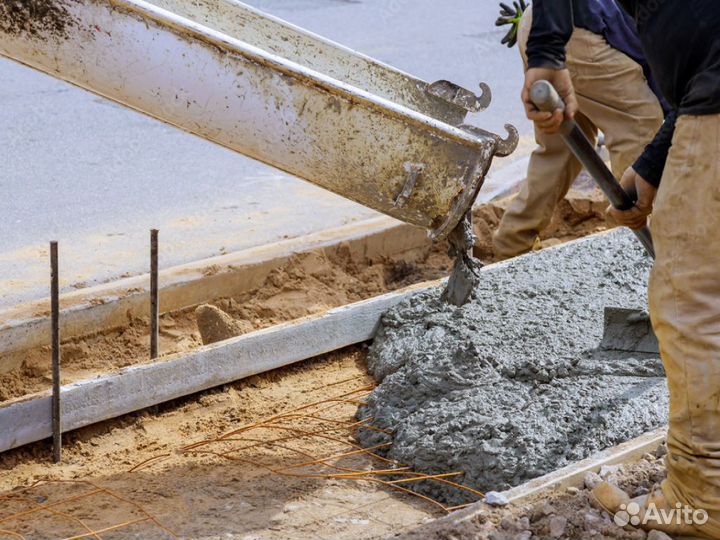 Бетон в миксерах с завода