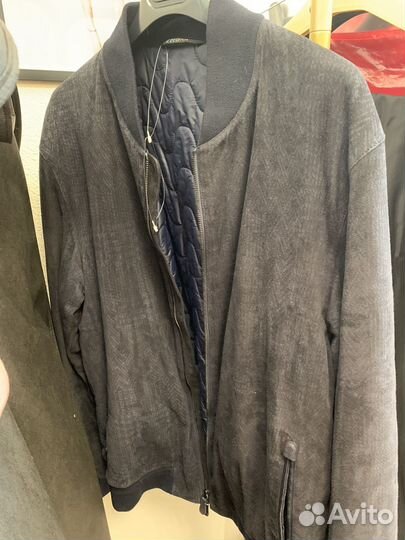 Замшевый бомбер мужской Zegna