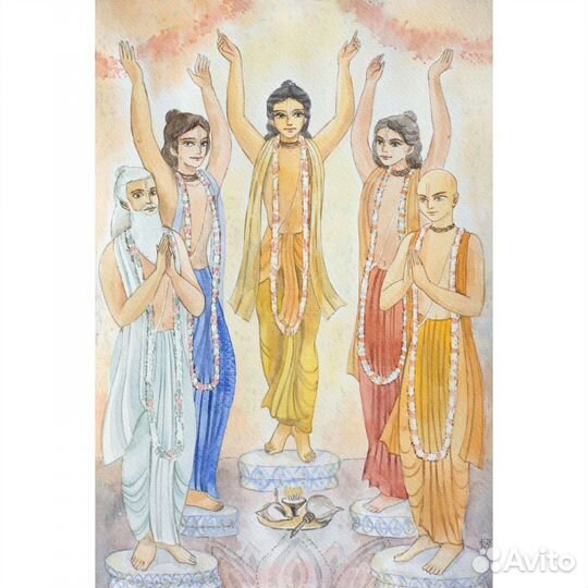 Панча Таттва акварель 20х30 см