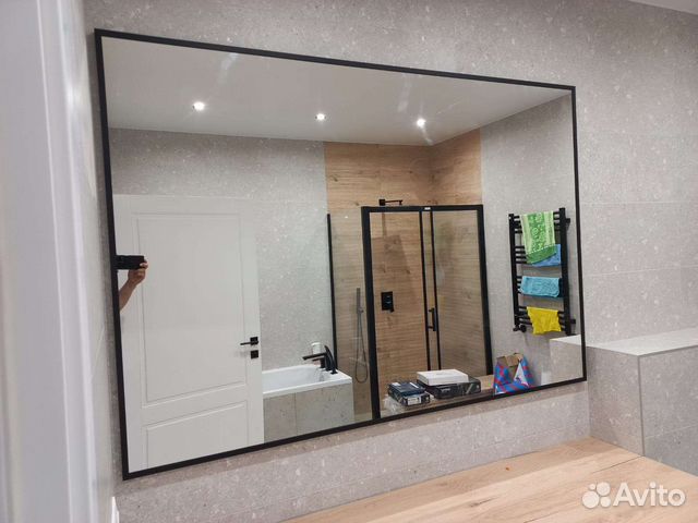 Зеркало Лофт в ванную комнату