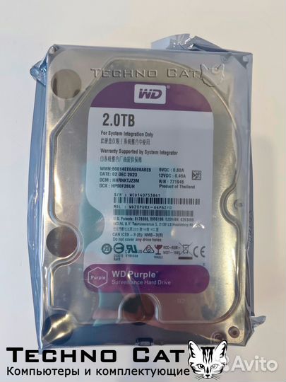 Новые жесткие диски WD Purple 1-4тб