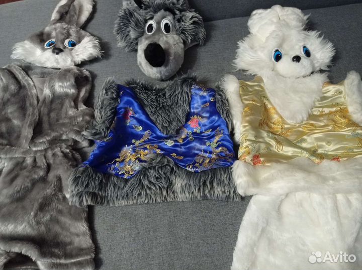 Костюм новогодний заяц и волк