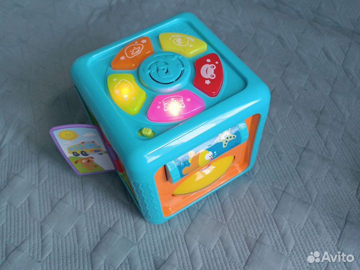 Развивающий музыкальный куб светящийся