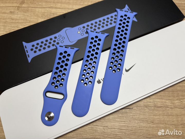 Оригинальный синий Nike ремешок Apple Watch