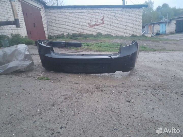 Задний бампер на LADA granta