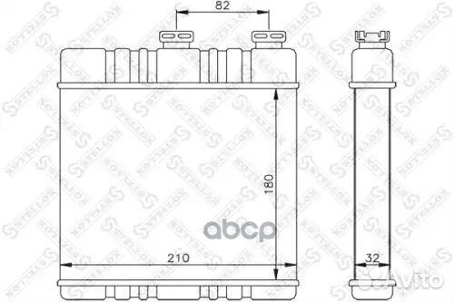 Радиатор печки Opel Astra all 97 1035071SX