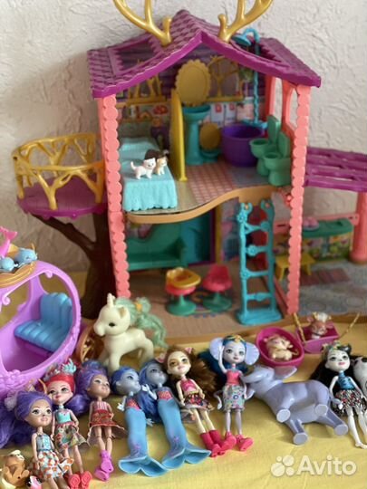 Энчантималс enchantimals домик куклы 4 набора
