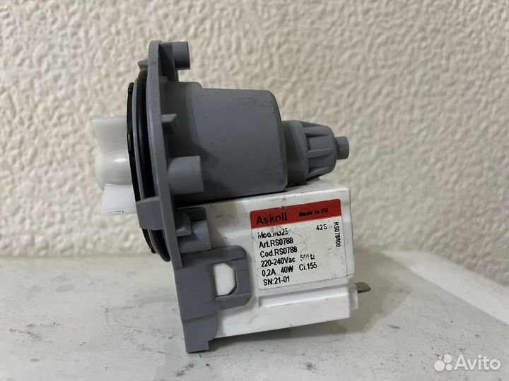 Askoll RS0788 сливной насос (помпа) новая