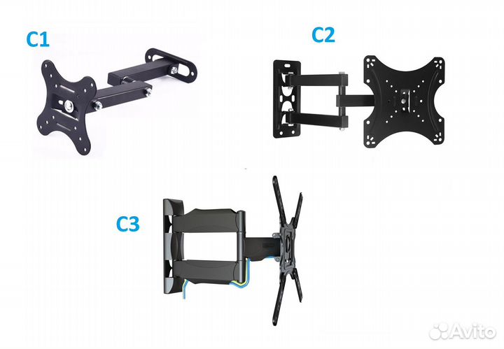 Кронштейн тв, LED, LCD. Hoвыe. Гарантия. Доставка