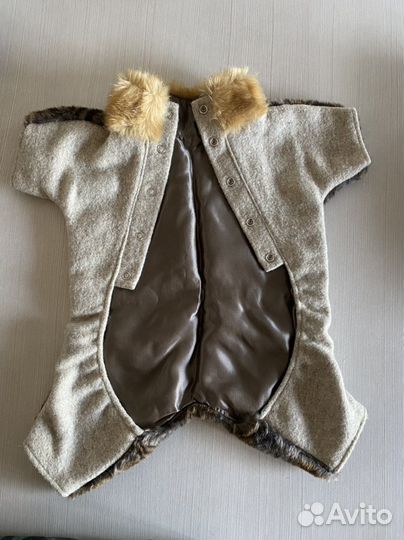 Одежда для собак той-терьер шубка зимняя