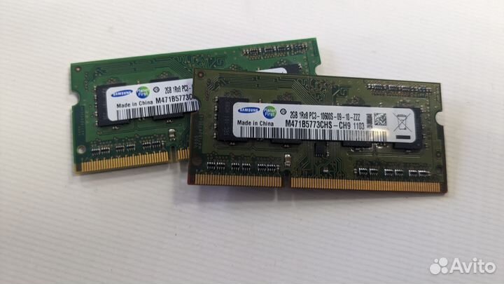 Оперативная память ddr3 sodimm 2+2 gb
