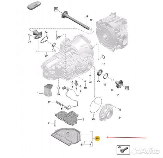 9P1321359 Поддон АКПП фильтр коробки передач