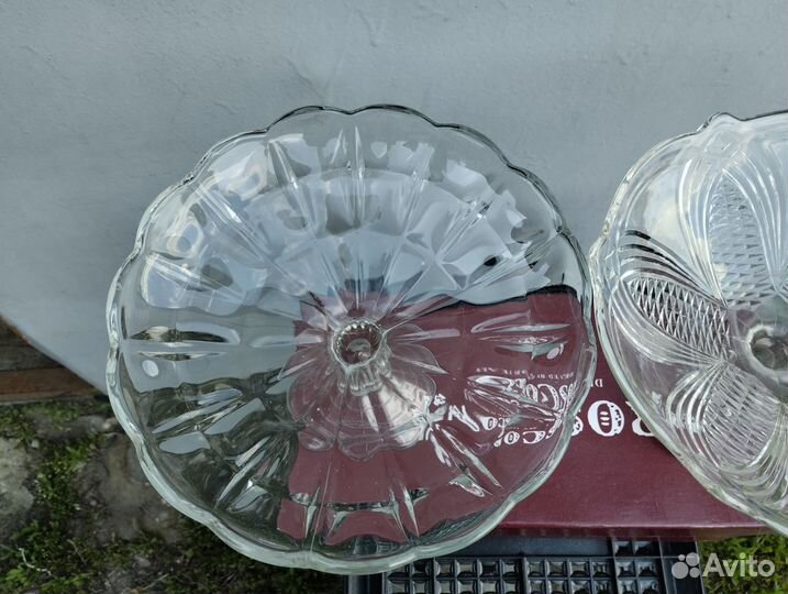 Ваза для фруктов на ножке СССР