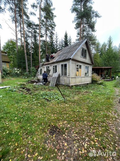 Демонтаж дачных домов, бань, сарая,снос фундамента