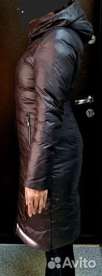 Пуховик женский зимний горький шоколад 42-44
