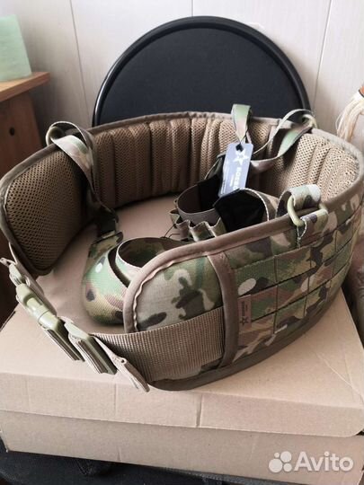 Тактический пояс мультикам с лямками