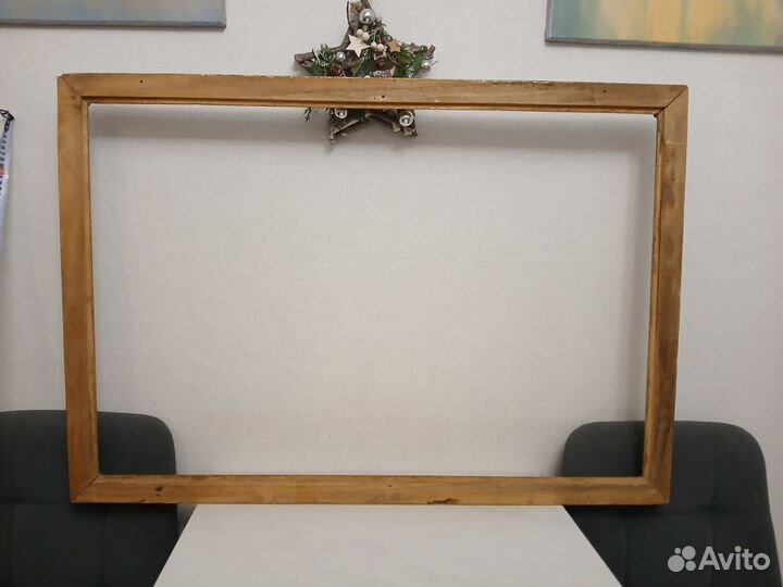 Антикварная деревянная рама на 60х90