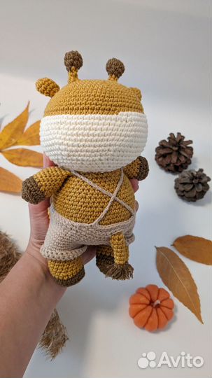 Вязаная игрушка Жираф амигуруми ручная работа