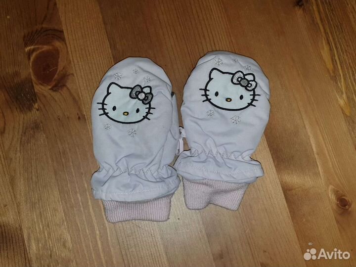 Шапка и Перчатки Hello Kitty, H&M 2-4 года
