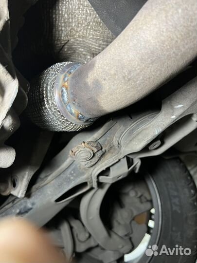 Замена гофры глушителя