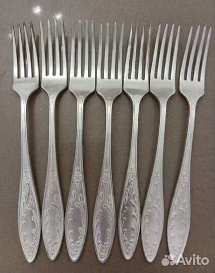 Ложки, вилки мельхиор