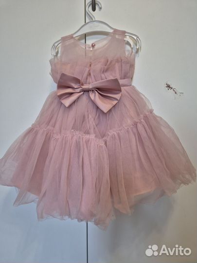 Платье для девочки нарядное 80-86