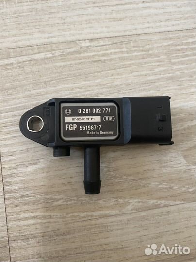 Датчик, давление выхлопных газов 55198717