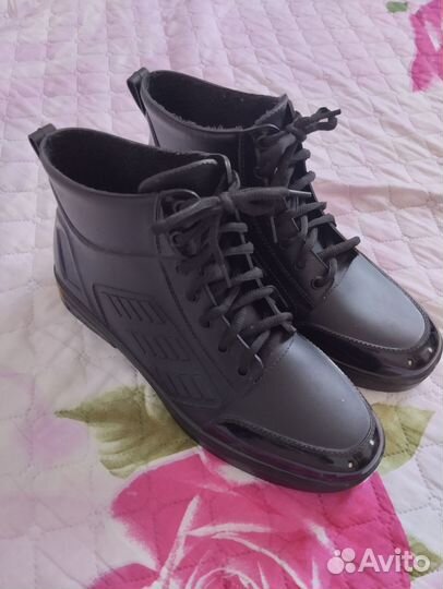 Сапоги резиновые мужские утепленные