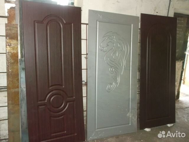 Накладки из мдф на старые метал. двери