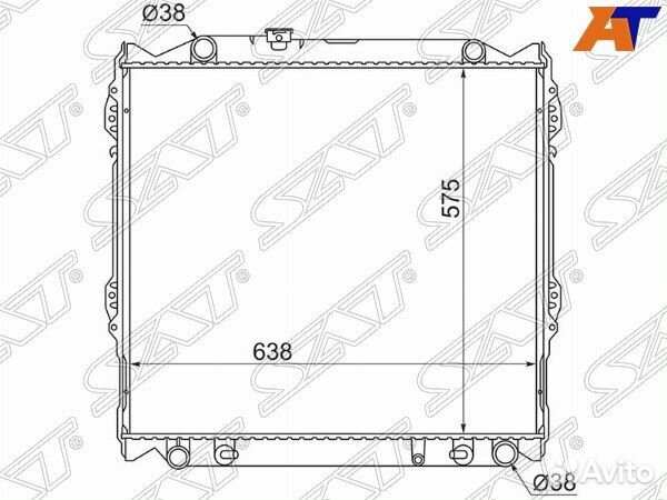 Радиатор toyota land cruiser prado