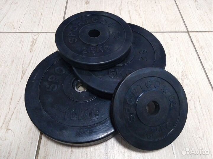 Диски обрезиненные 26 мм