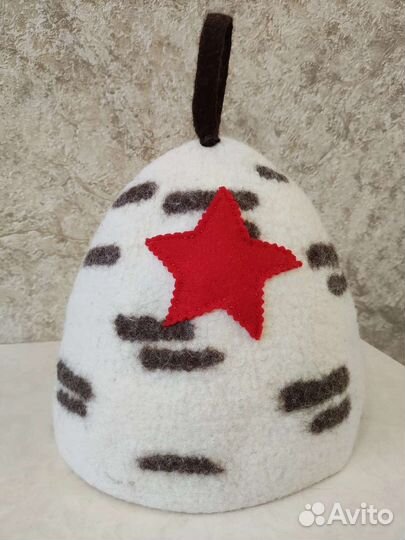 Шапка банная мужская валяная