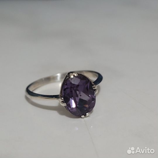 Серебряное кольцо с Александритом СССР